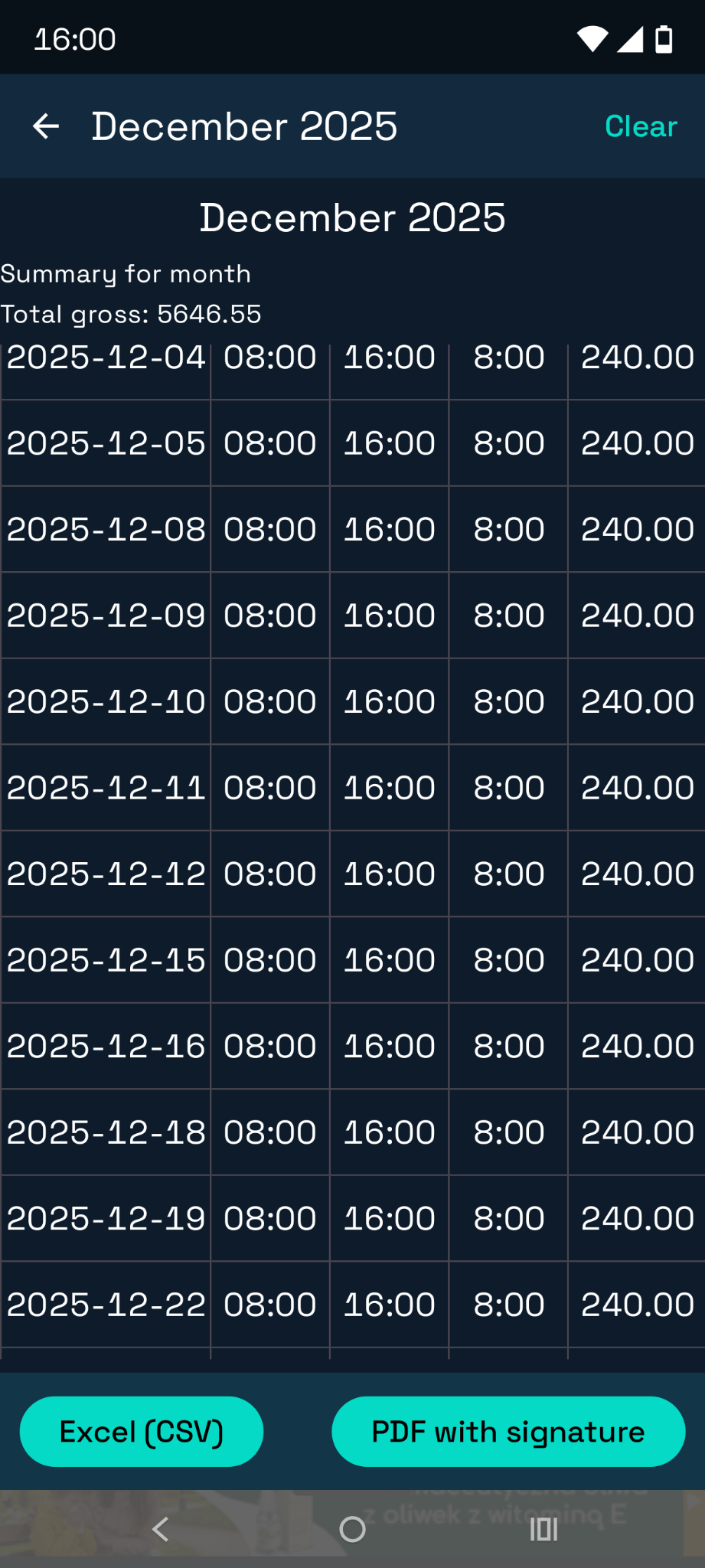 WorkTime screenshot 05